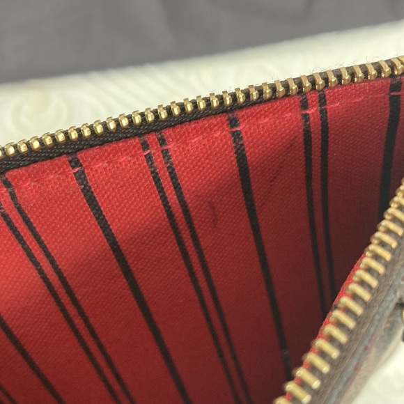 Louis Vuitton Damier Ebene Neverfull MM GM Ponchette - Picture 12 of 12